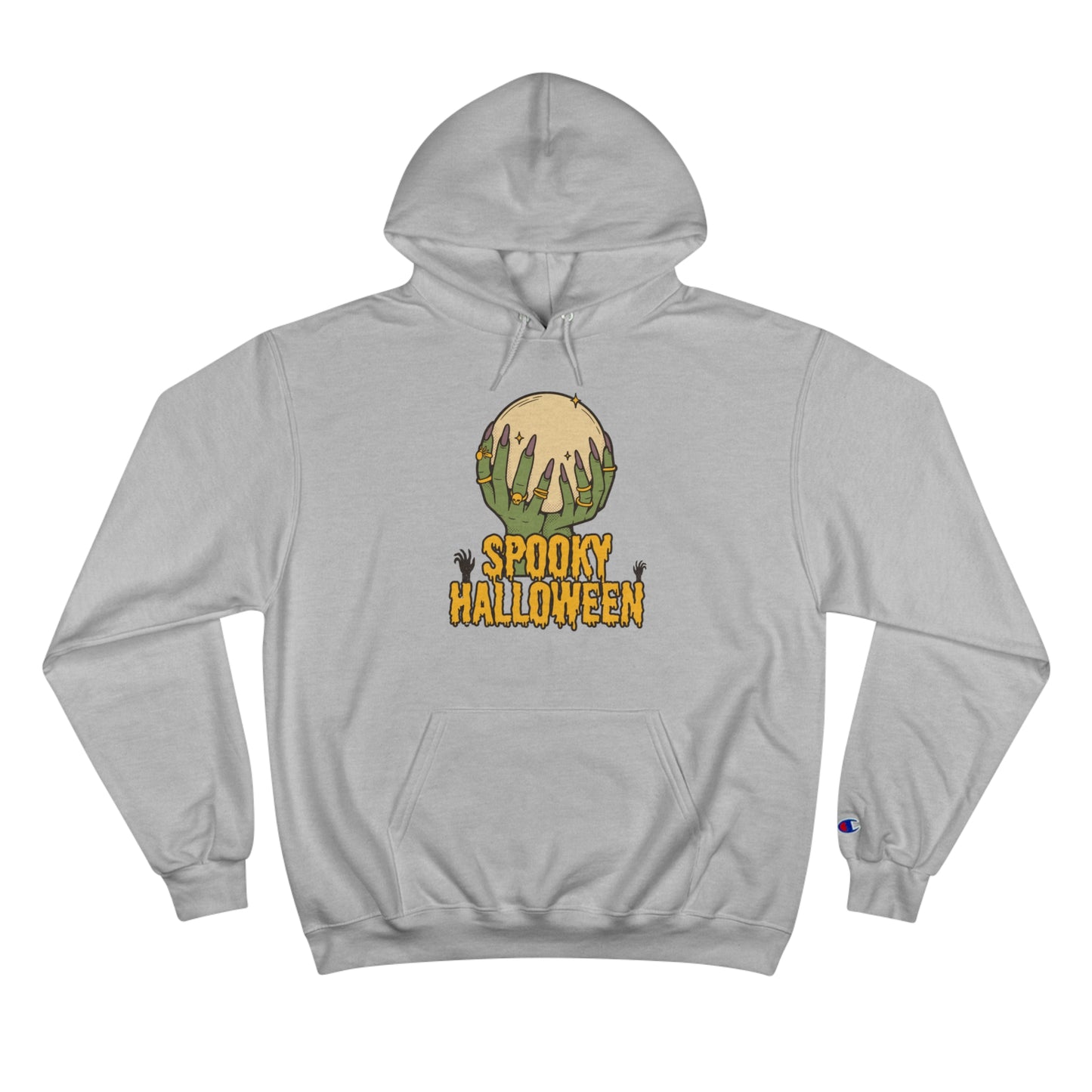 Hooded sweatshirt for dads with caption Spooky Halloween