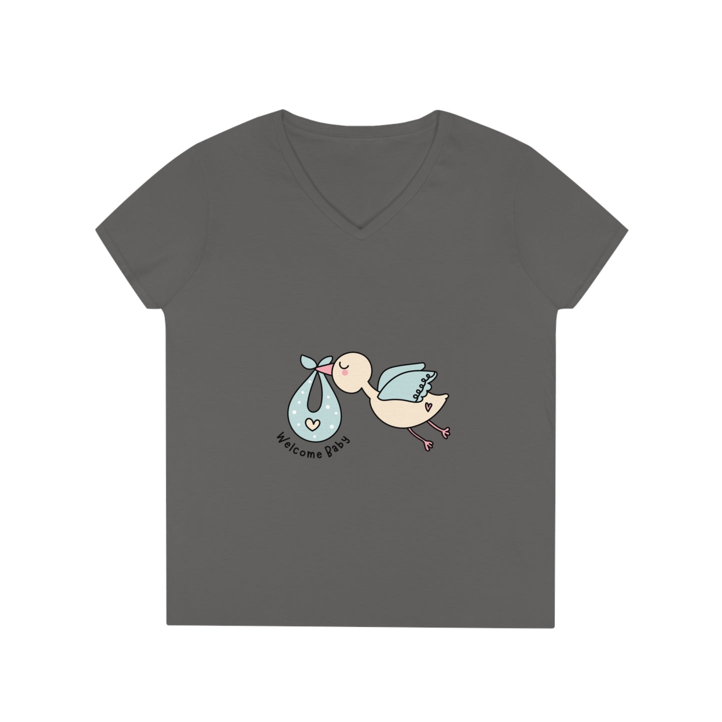 Welcome baby Mom's V-Neck T-Shirt