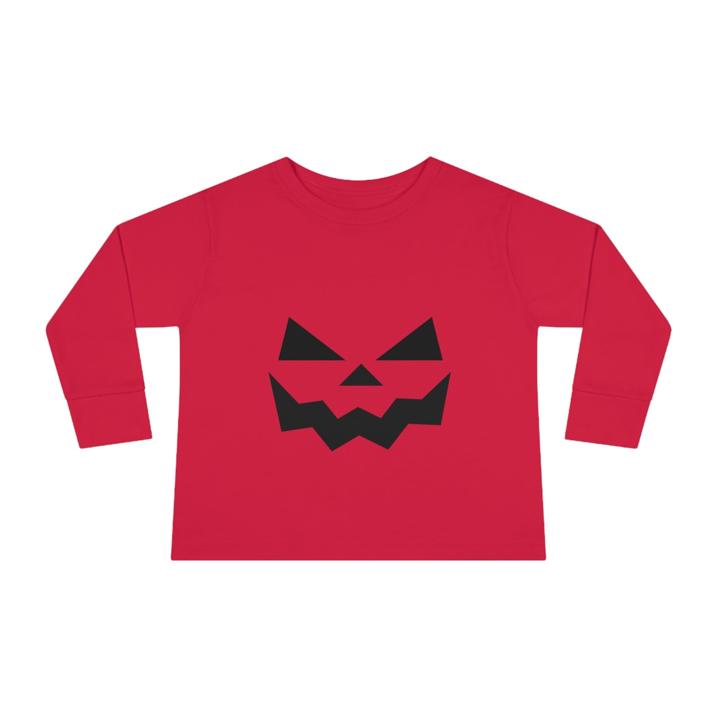 Halloween Pumpkin Faced Long Sleeve Tee for Toddlers