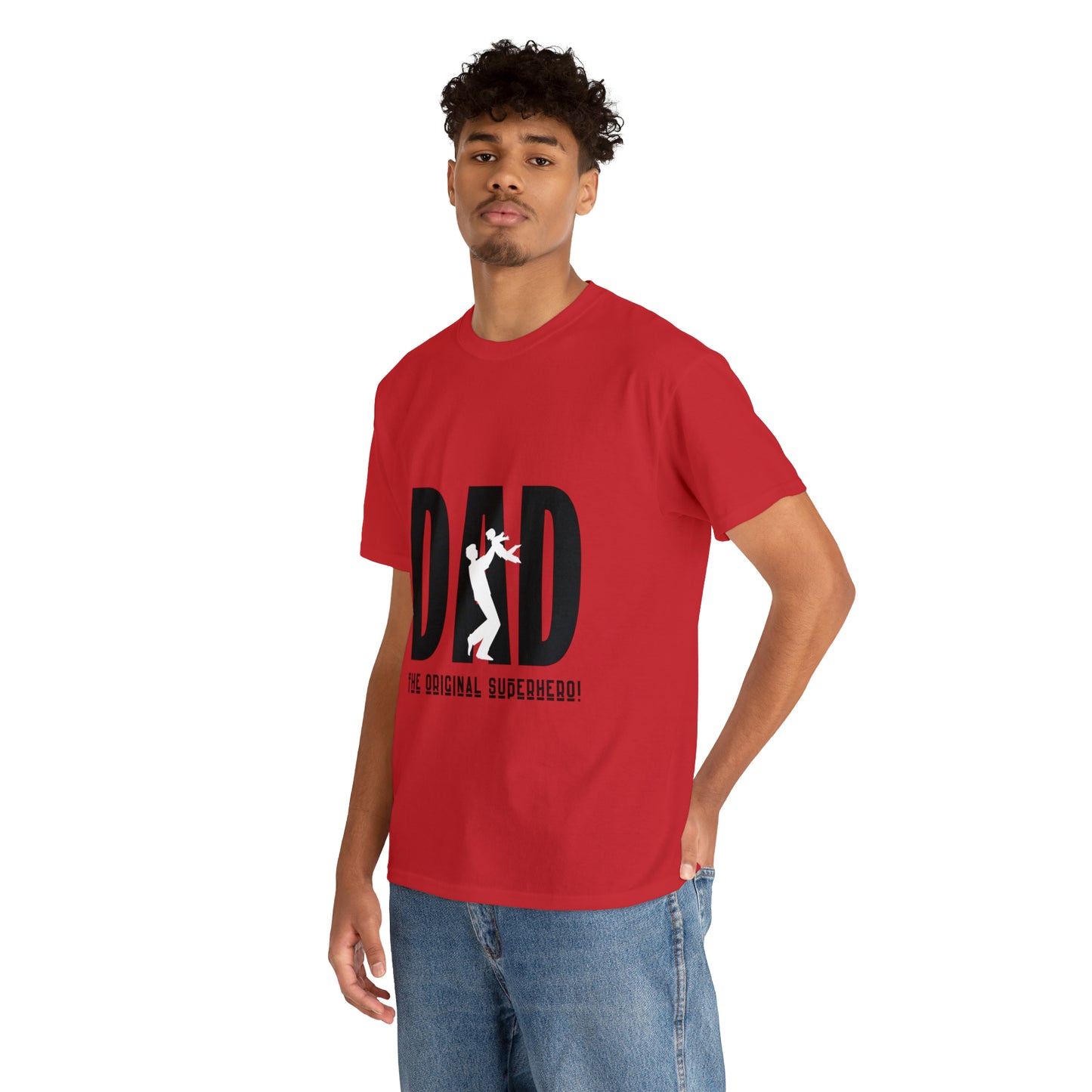 DAD- The Original Super Hero, Heavy Cotton Tee