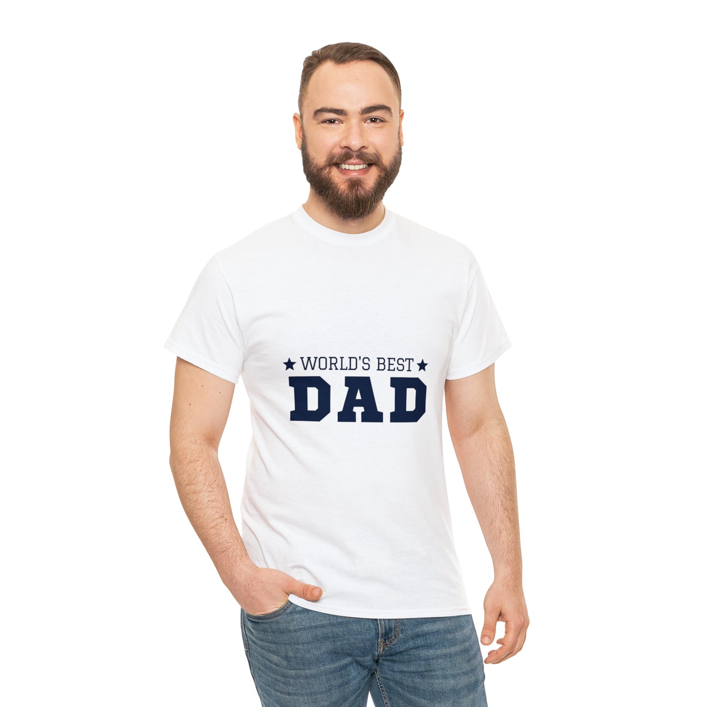 World's Best Dad Heavy Cotton Tee