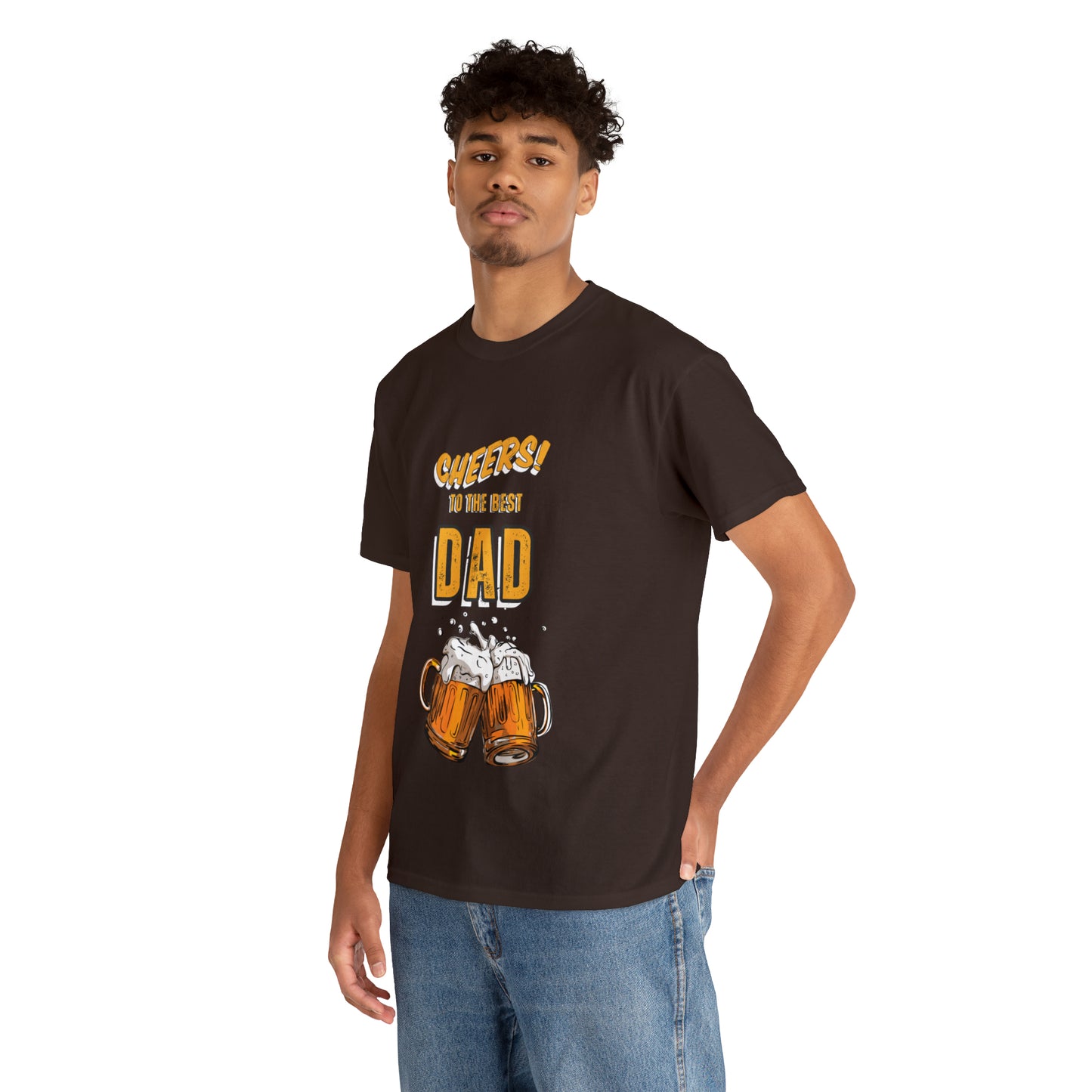 Cheers to the Best Dad Heavy Cotton Tee