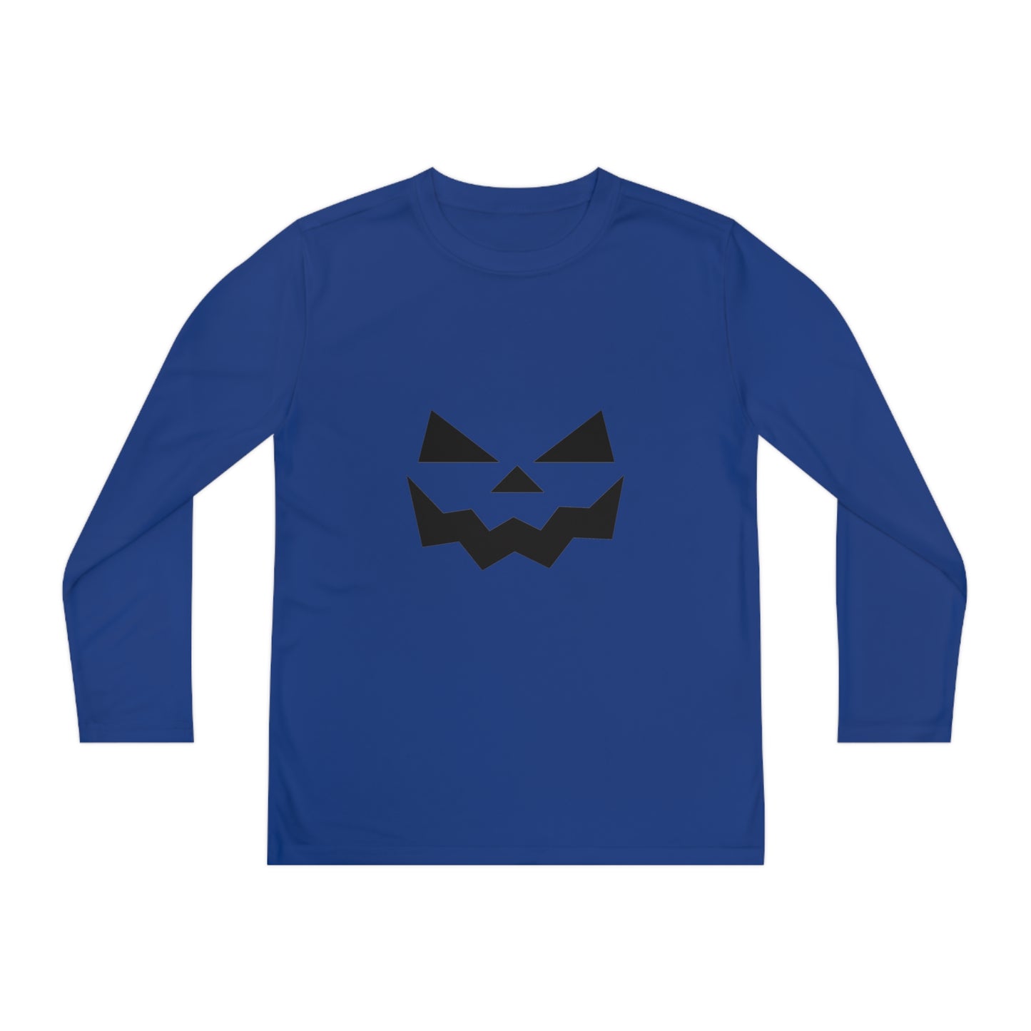 Youth Long Sleeve Competitor Tee with Pumpkin Face